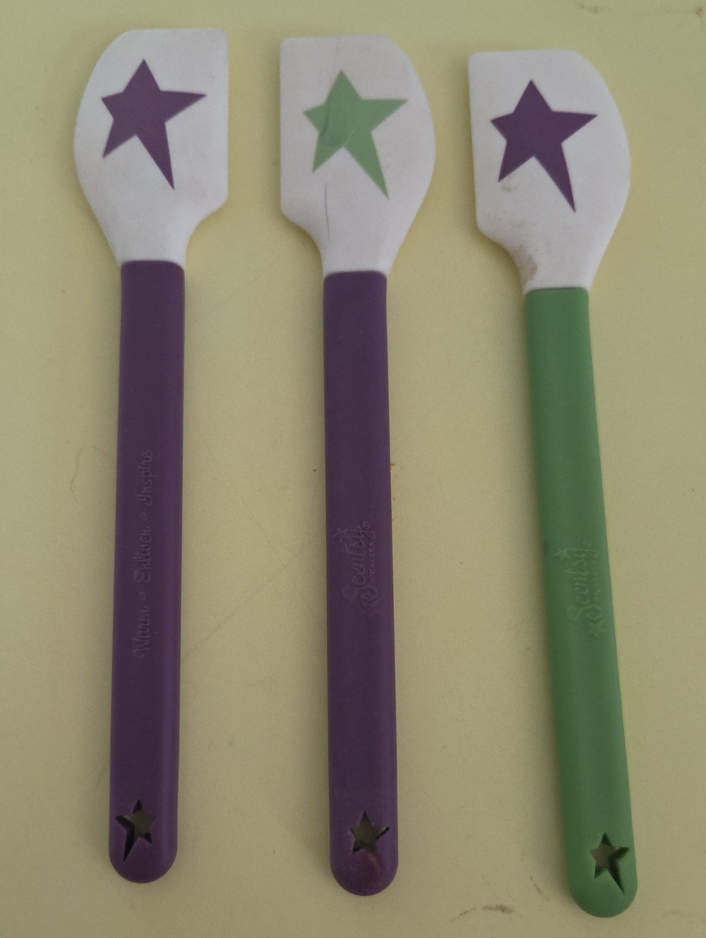3 Small Scentsy Spatulas